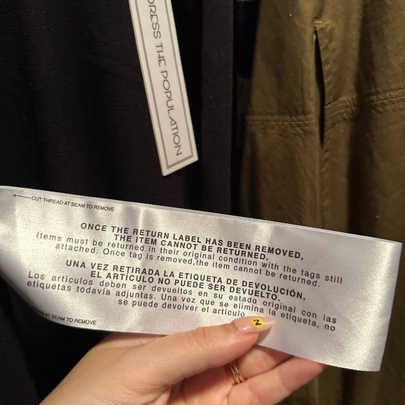 Dress the Population black crepe Alejandra gown dress NWT - Picture 6 of 6